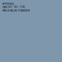 #7F97AC - Wild Blue Yonder Color Image